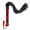 Bondage Leather Whip Flogger in Red